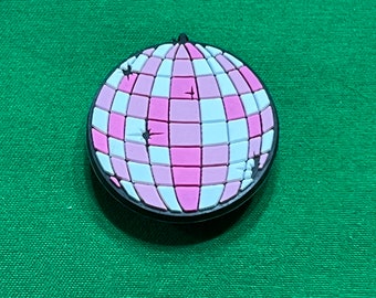 PInk Disco Ball shoe charm