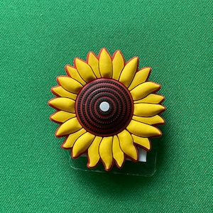 Sunflower shoe charm