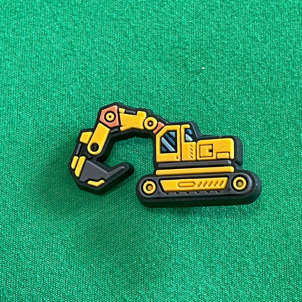 Yellow HD Excavator shoe charm