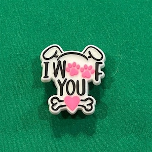 I Woof You Dog Shoe Charm