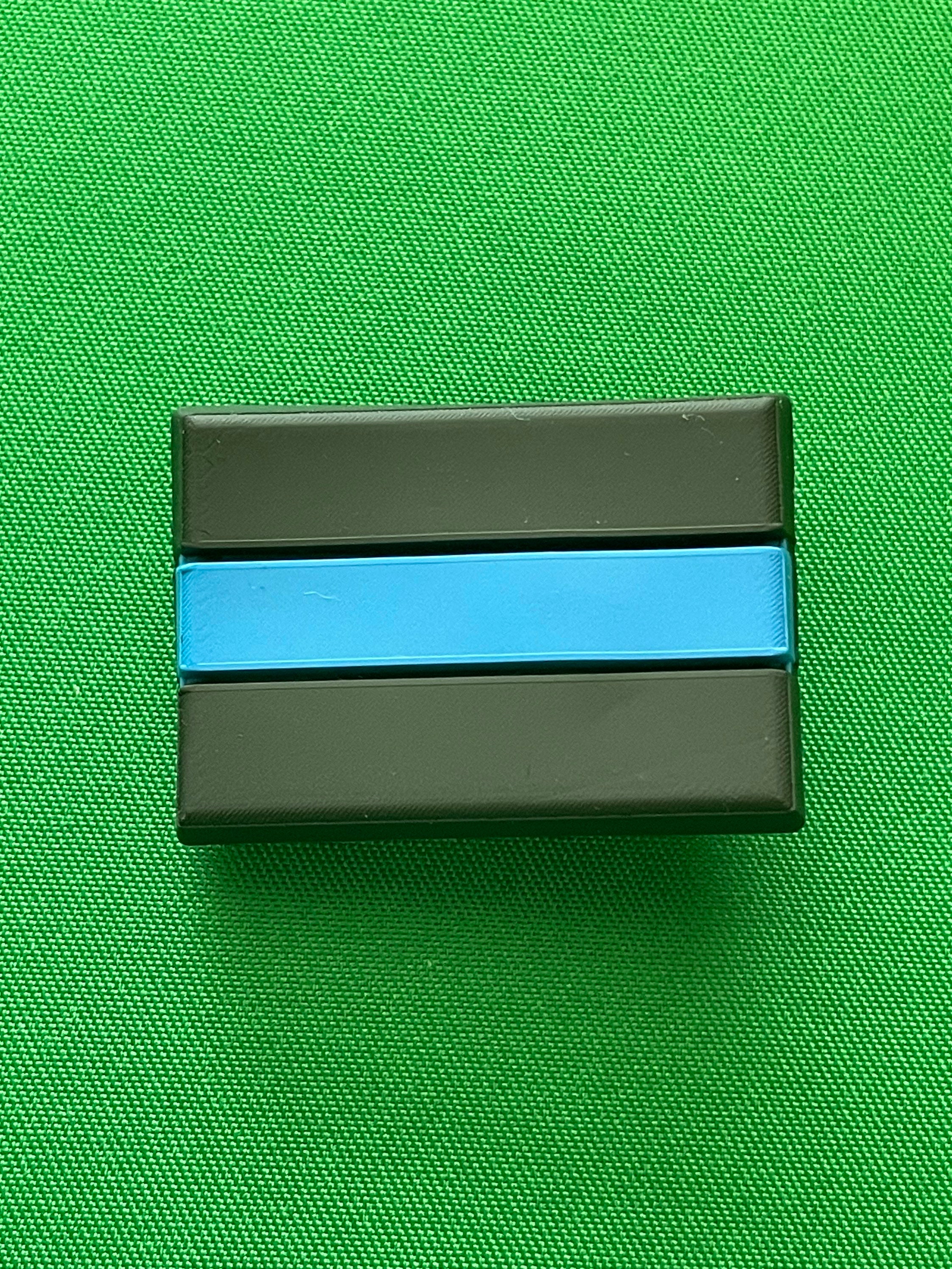 Thin blue top line crocs