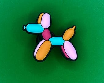 Colorful Balloon Dog Shoe Charm