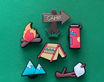Camping Shoe Charm Set