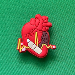 Anatomical Heart Shoe Charm