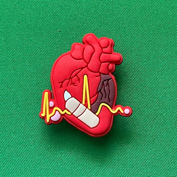 Anatomical Heart Shoe Charm