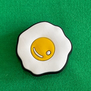 Fried Egg Shoe Charm