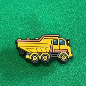 Yellow HD Dump truck shoe charm