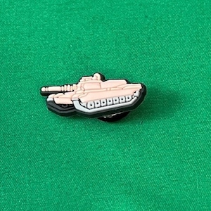 Tank Army Military Shoe Charm