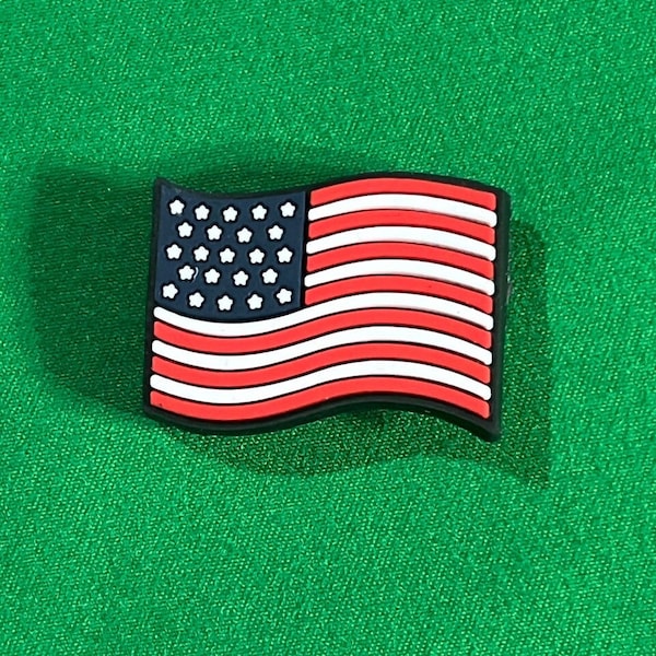 American Flag Shoe Charm