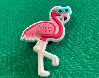 Flamingo croc charm sale