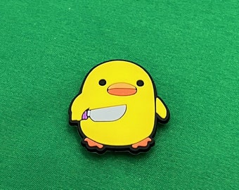 Duck with Knife Shoe Charm