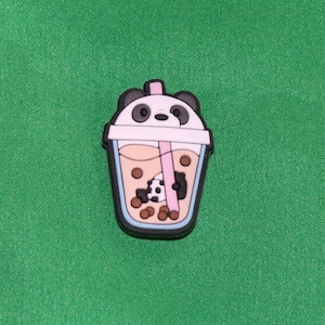 Panda Bear Boba Drink Shoe Charm