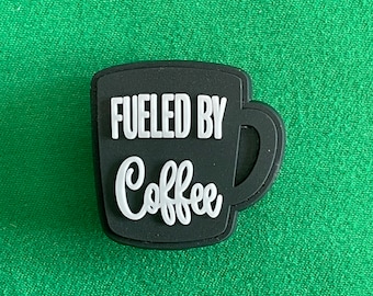 Fueled by Coffee Cup Shoe Charm