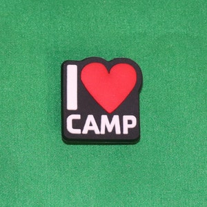 I heart Camp Shoe Charm