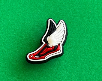 Track Shoes With Wings Shoe Charm