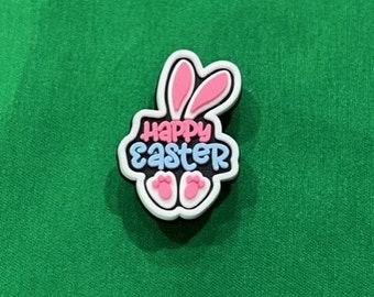 Happy Easter Bunny Shoe Charm