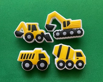 Yellow Construction set shoe charms