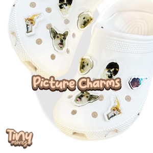 Custom Shoe Charms Personalized Acrylic Photo Charms DIY Shoe Pins Unique Party Favor Gifts for Kids Boys Girls Couples Pets Decoration