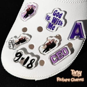 Custom Shoe Charms Personalized Acrylic Photo Charms DIY Shoe Pins Unique Party Favor Gifts for Kids Boys Girls Couples Pets Decoration