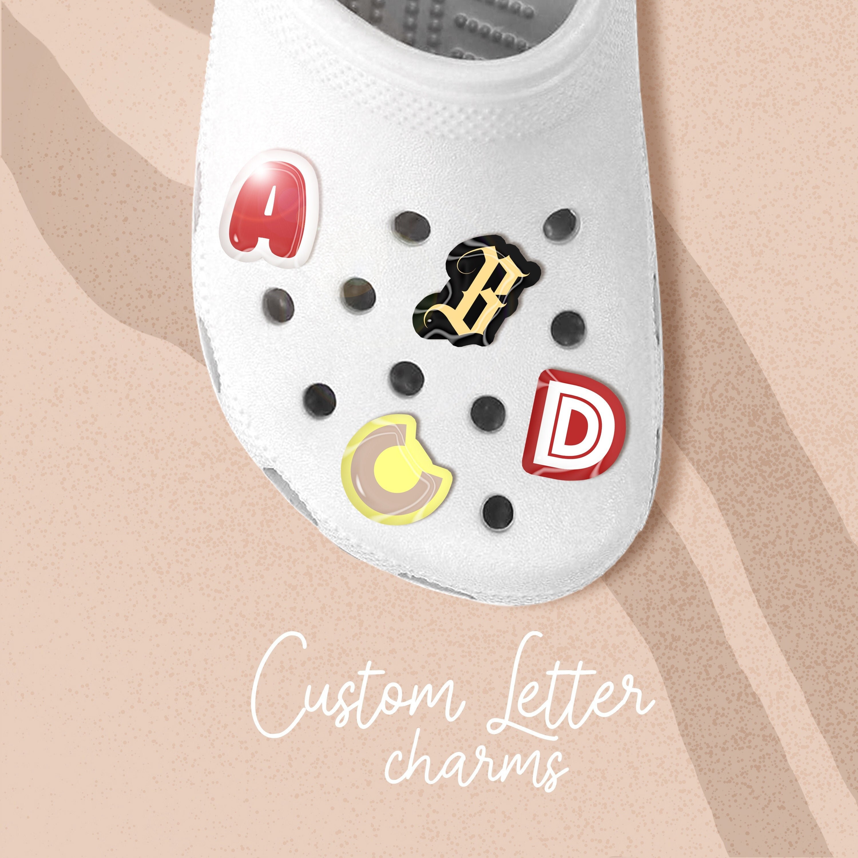 Croc Charms Jibbitz Letters FOR SALE! - PicClick