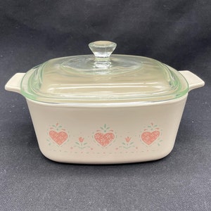Corning  Forever Yours Casserole Dish With Lid ~|1 1/2 Liter ~ A-1 1/2-B