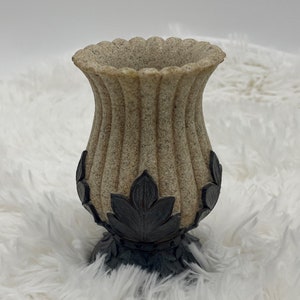Miniature Urn/Vase with Brass Legs