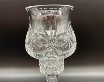 Madison Avenue24%Lead Crystal Hurricane LampCandleholder Countess PatternMade in Poland