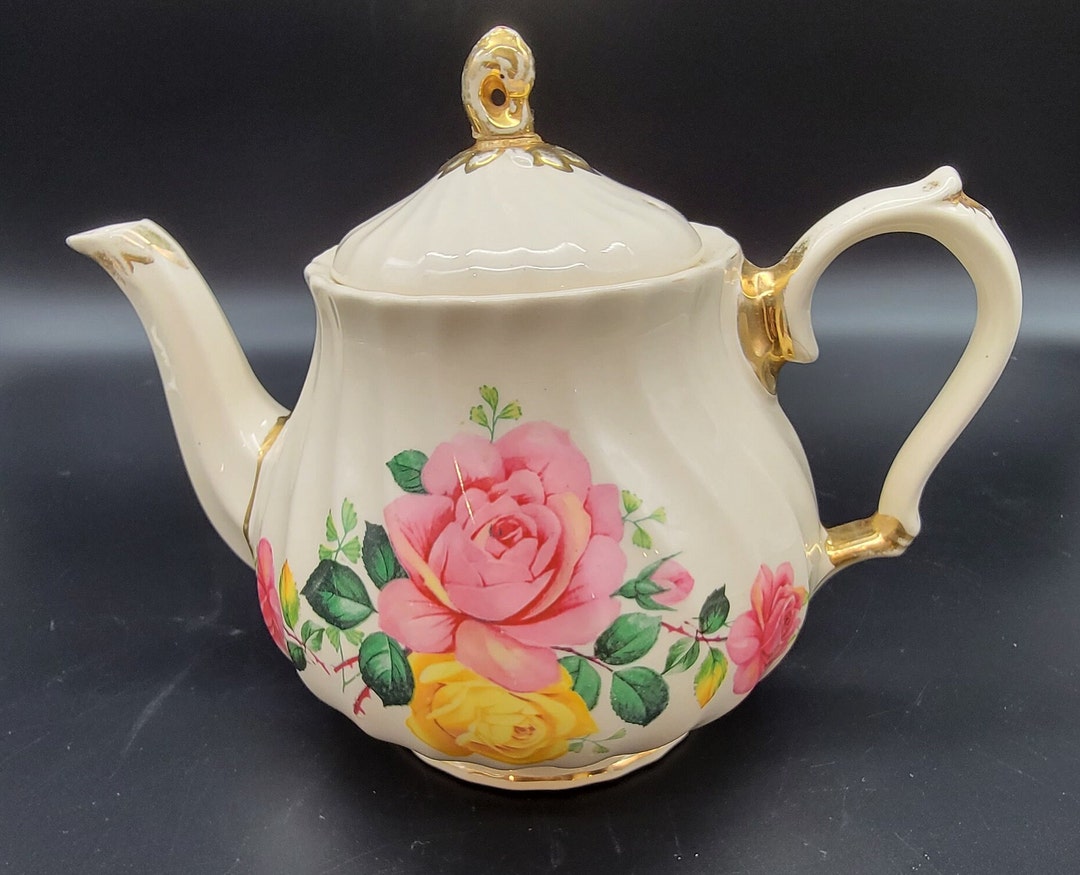 Sadler English China Teapot Etsy