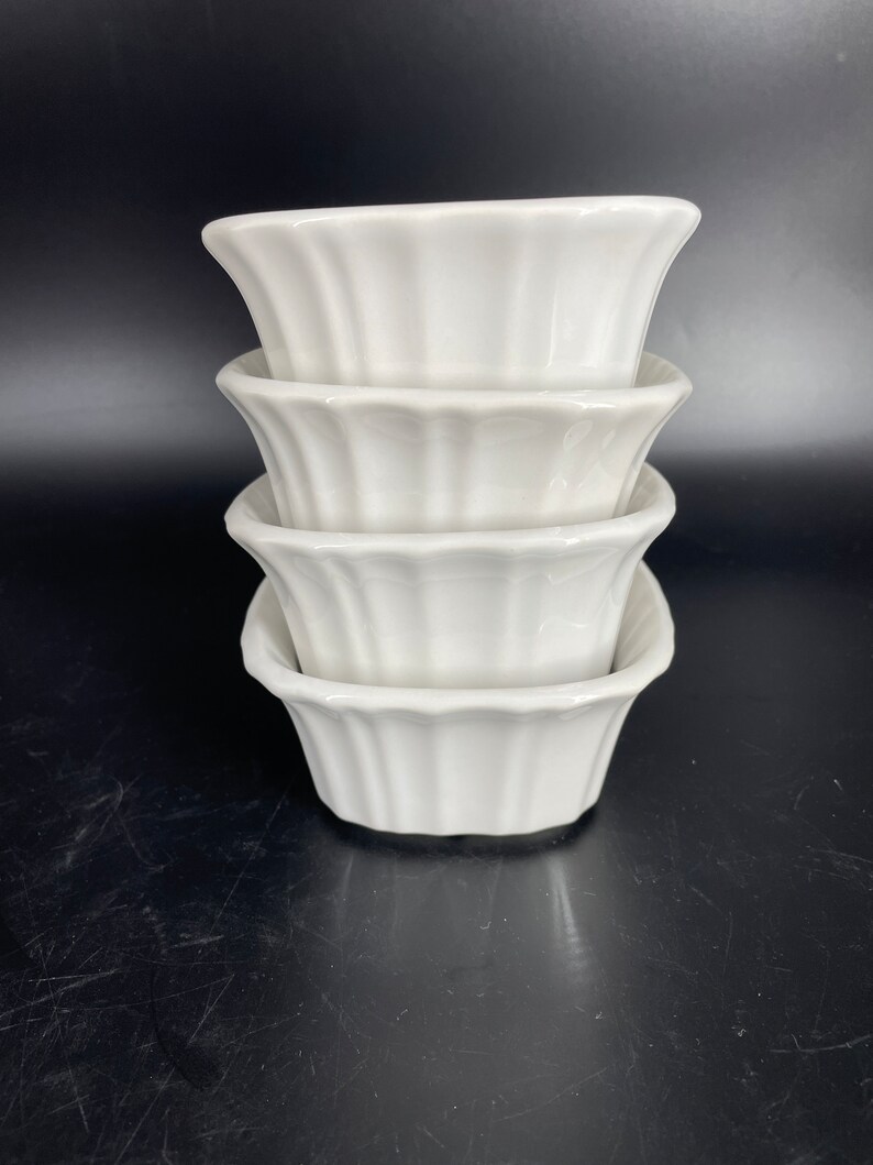 Corningware French White Ramekin Dishes Set of 5 15 Ounces Etsy