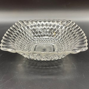 Indiana Glass Diamond Point Candy Dish, Snack Dish, Nut Dish