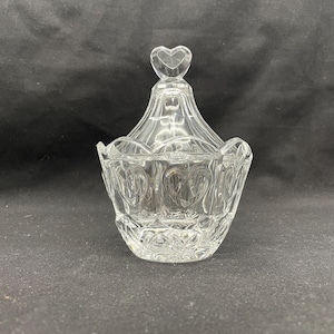 Fifth Avenue Crystal Devotion Hearts Candy Jar with a lid