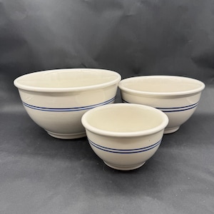 Vintage Blue Bowls - Etsy