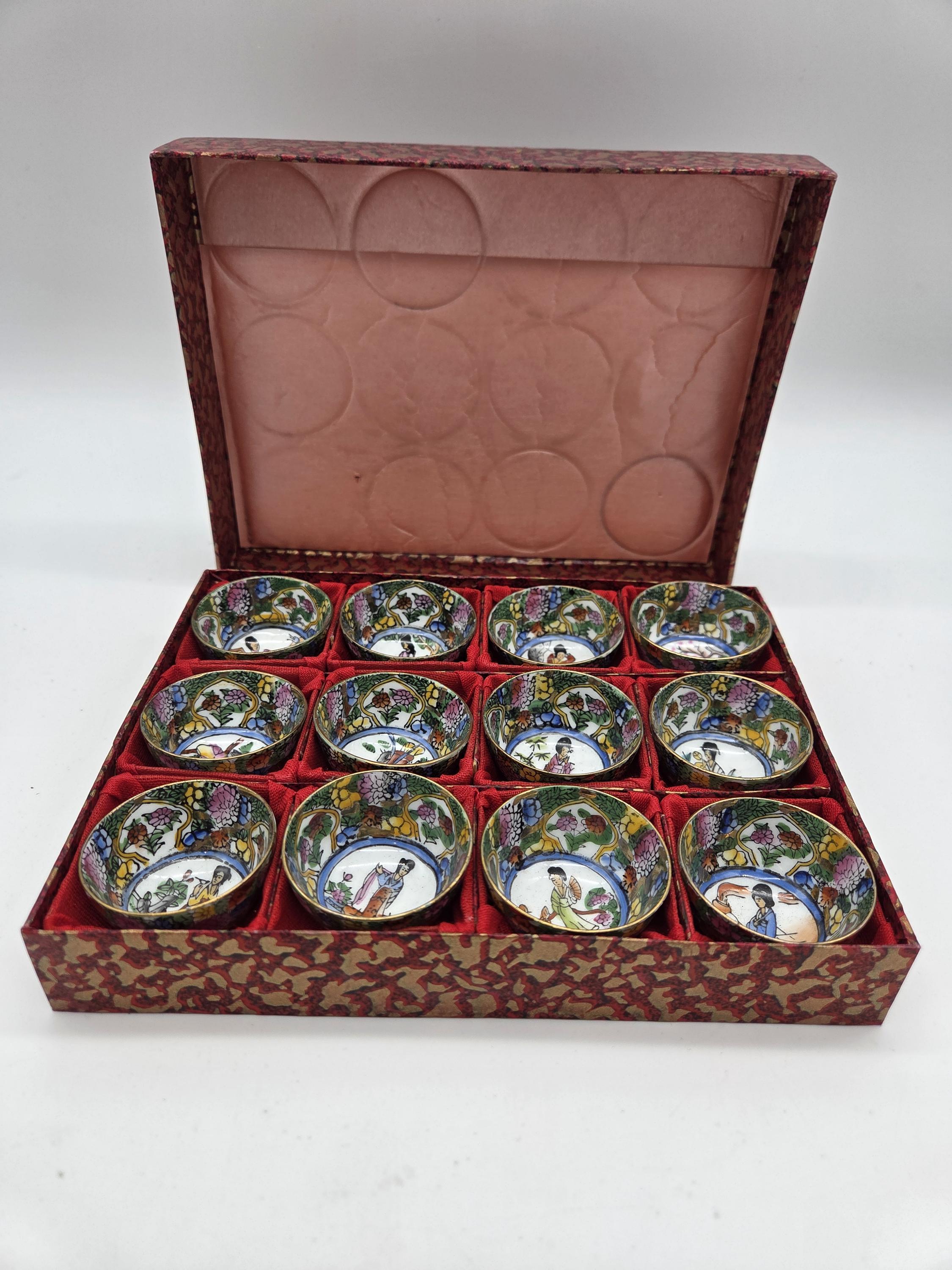 Vintage Chinese Tea Set in Box - Etsy