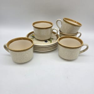 Mikasa Stone Manor Garden Bouquet Cups/Saucers Set