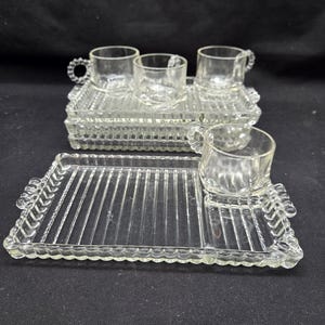 Hazel Atlas &quot;Sip and Smoke&quot; Luncheon Set