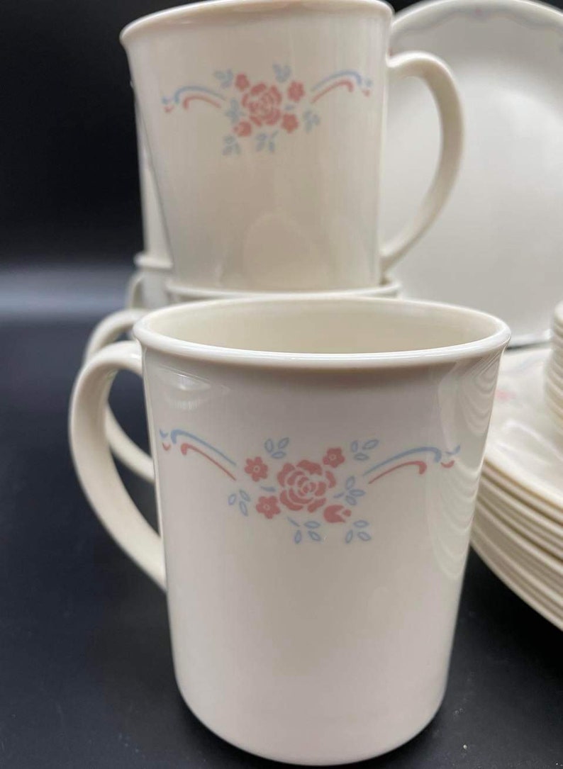 Vintage Corelle english Breakfast Dishes 50 Piece Etsy