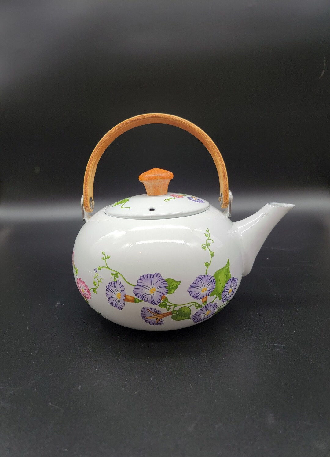 Vintage Enamelware Teapot Etsy