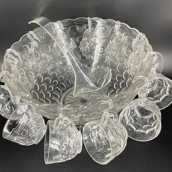 Jubilee Punch Bowl Set Etsy