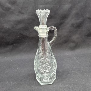 Vintage Clear Glass Cruet