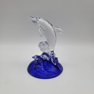 Glass Dolphin Figure