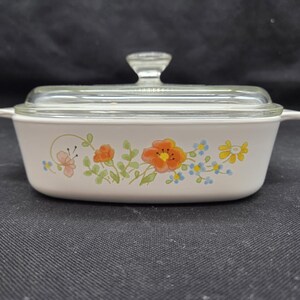 Corning Wildflower Lidded Casserole (A-1-B)