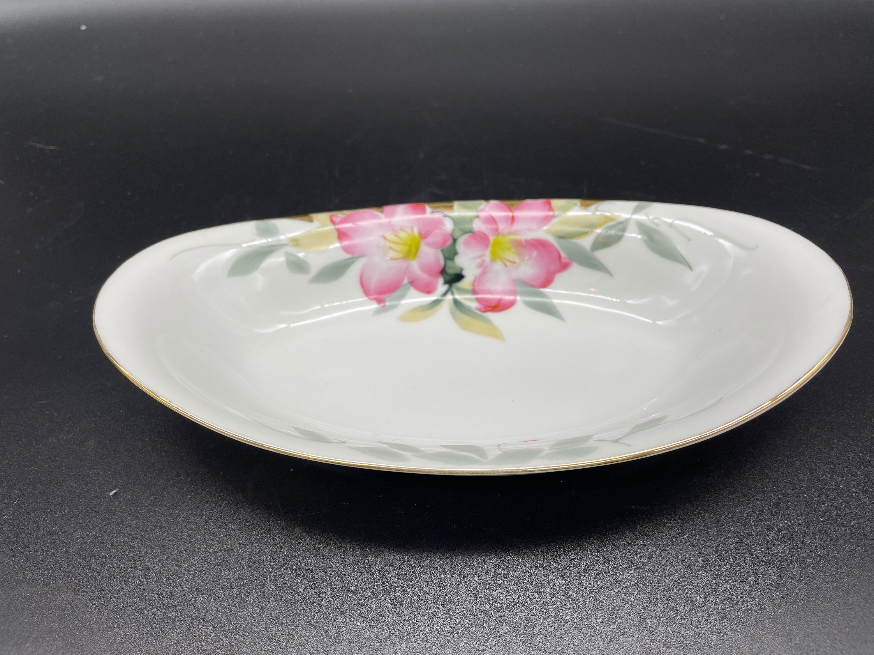 Vintage Noritake Azalea M 19322 Oval Dish Hand Painted - Etsy
