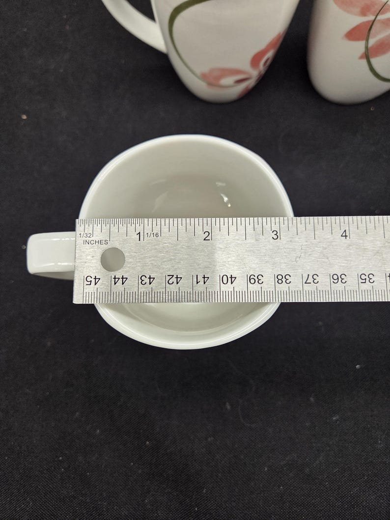 Corelle Pink Pattern Set of 4 Corelle Coordinates Pretty Pink Mugs - Etsy