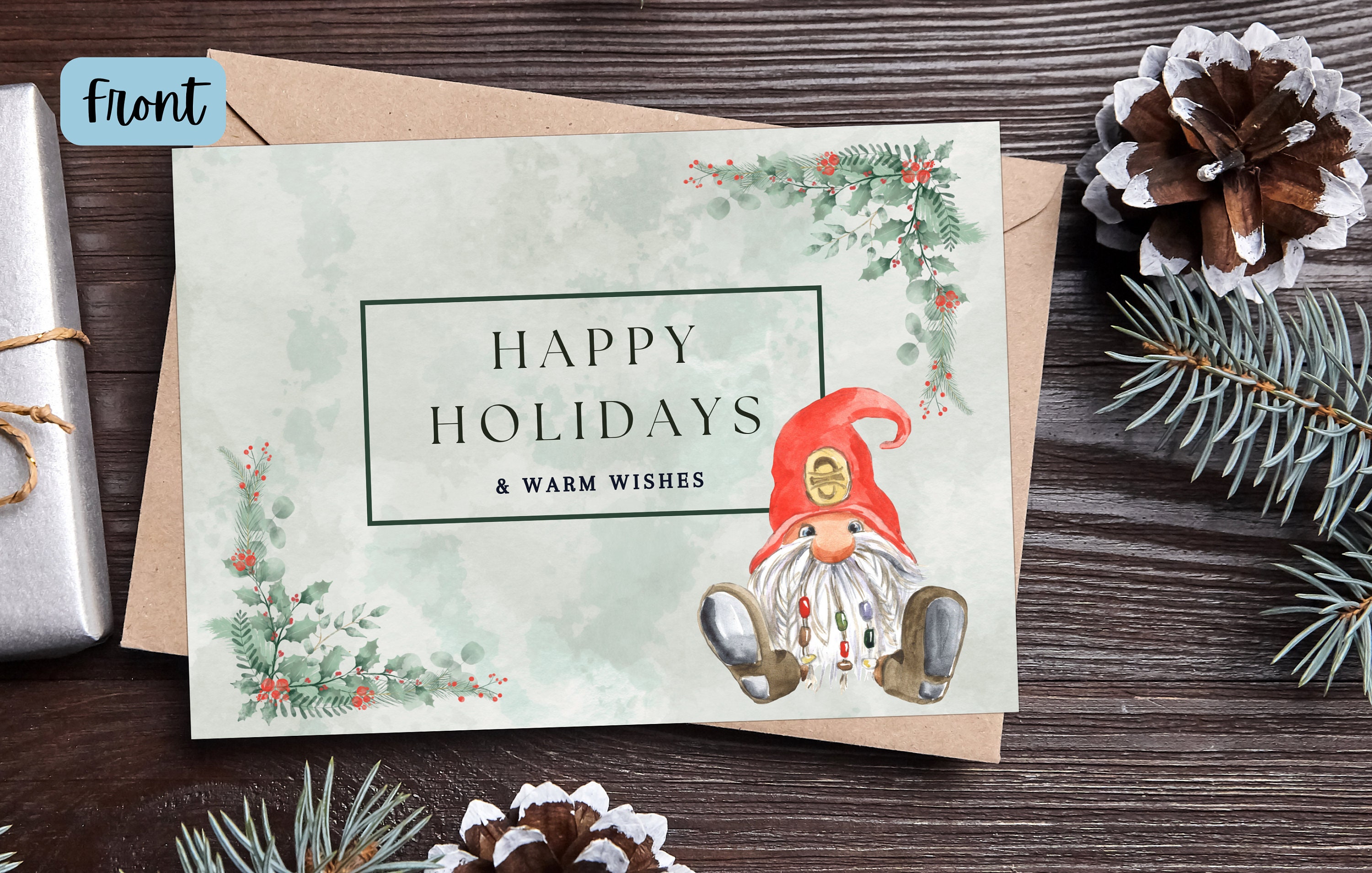 Happy Holiday Printable Card Printable - Il Fullxfull.5488063380 Bo12 