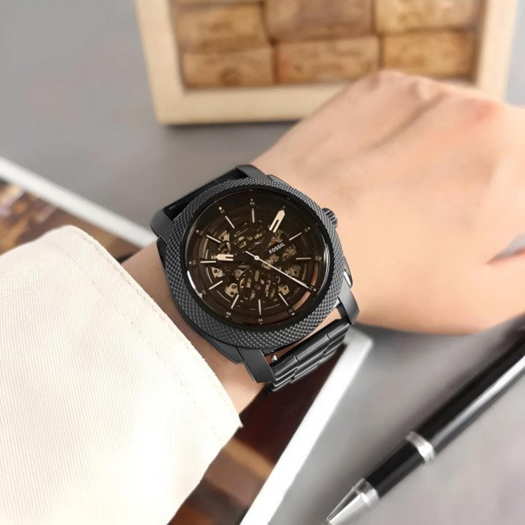 Fossil Analog Multicolor Dial Men's Watch-me3253 Stainless Steel, Black ...