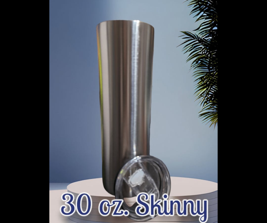 Customizable 30 Oz Skinny Stainless Steel Double Walled Tumbler - Etsy