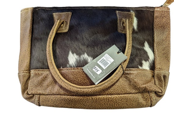 Tote Bag Myra Bags Handmade Canvas Handbag With Leather Handles