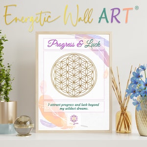 Progress Luck Printable Decor Inspirational Art Affirmations Artwork Office Quote Wall Hanging Positive Digital Poster Downloadable Print