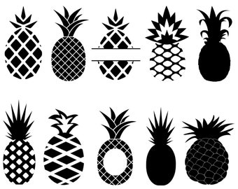 Pineapple Svg, Pineapple Clipart, Pineapple Silhouette, Pineapple Svg Bundle, Pineapple Cut File, Pineapple Vector