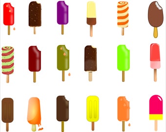 Popsicle Svg, Popsicle Svg Bundle, Popsicle Clipart, Ice Cream Svg, Summer Svg, Dessert Svg, Food Svg, Instant Digital Download